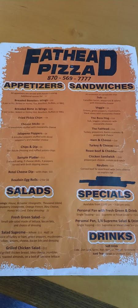 Fatheads Pizza Menu image 4